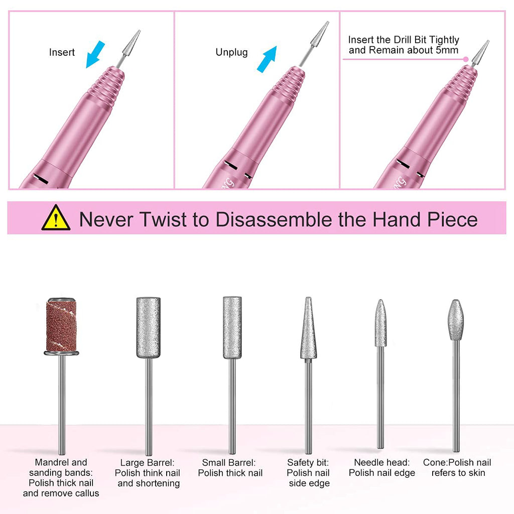 Electric Nail Drill Machine for Manicure and Pedicure