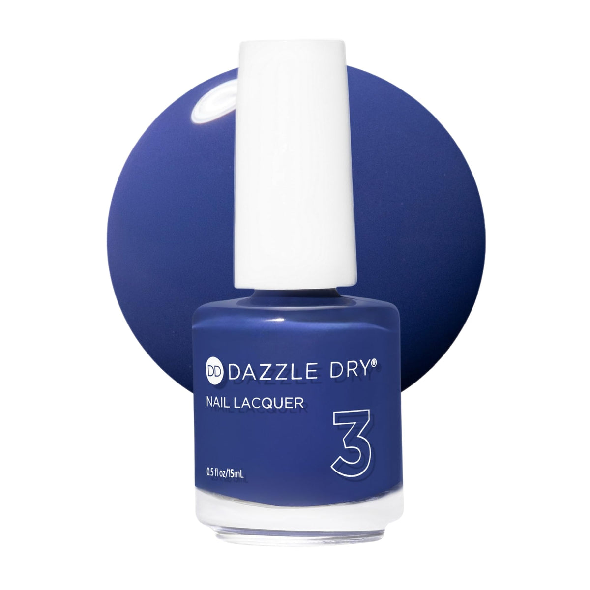 Dazzle Dry Nail Lacquer Step 3 Base Camp Deep Blue Purple 0.5 fl oz