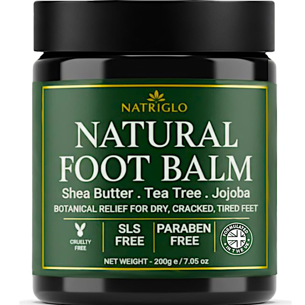 Organic Tea Tree Foot Balm for Dry, Cracked Feet and Heels