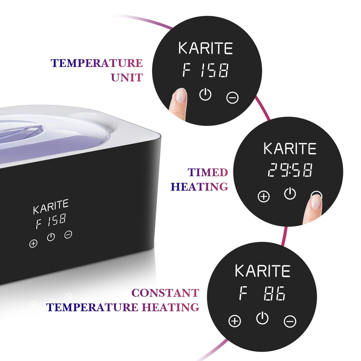 Karite 4000ml Paraffin Wax Warmer for Hands, Feet and Elbows