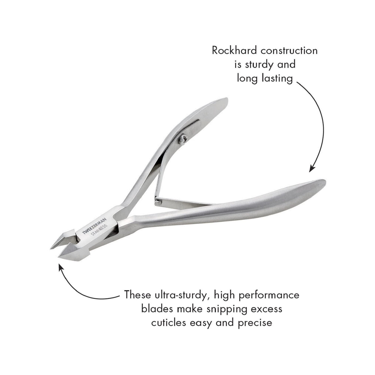 Tweezerman Rockhard 1/2 Jaw Cuticle Nipper