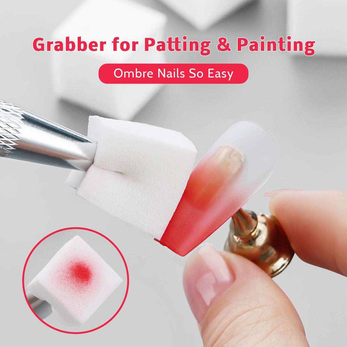 Sponge Pat Paint Gel Nail Polish for Ombre Nail Art