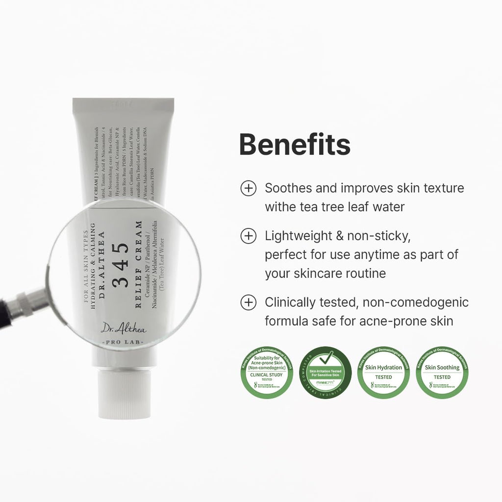 Dr.Althea 345 Relief Cream Korean Skincare Moisturizer