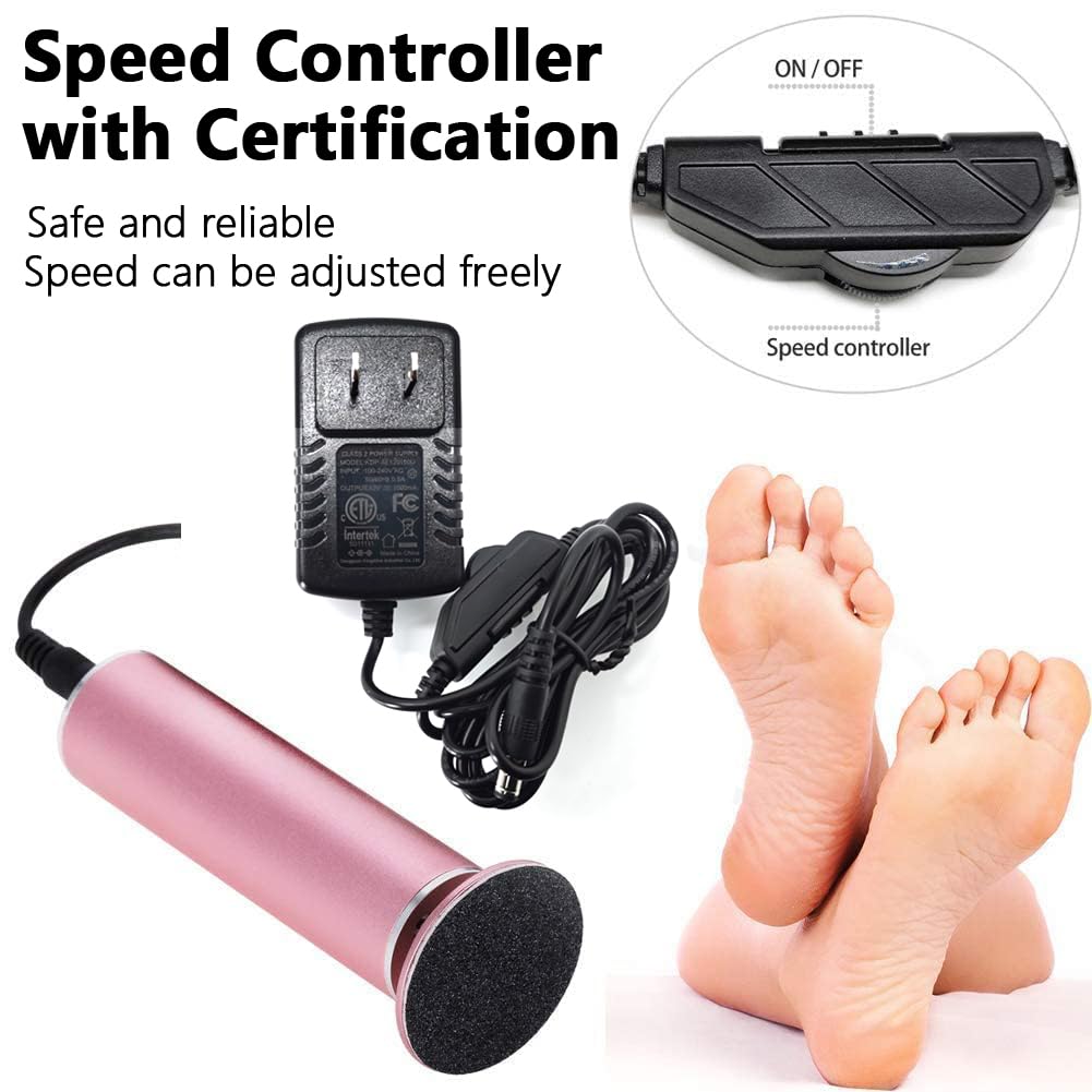 I.B.N. Electric Foot File Callus Remover with Adjustable Speed