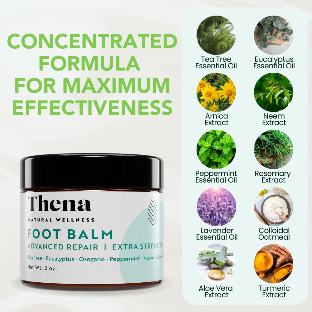 Thena Power6 Athlete's Foot Cream Balm, 2 oz