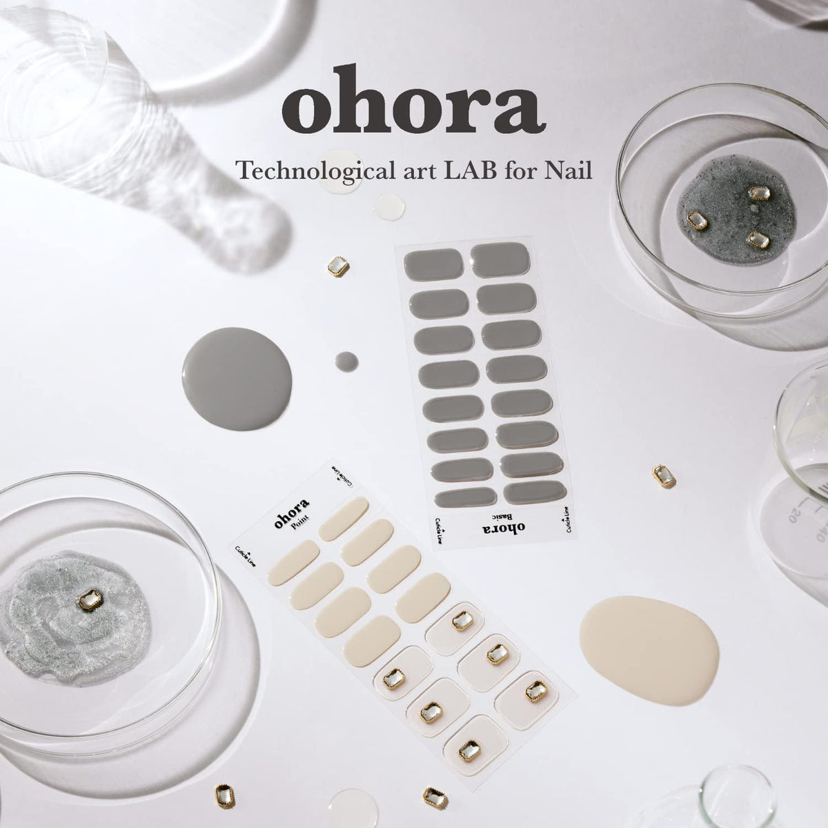 ohora Care White LED Lamp for Gel Nail Strips, 6W Portable Curing Lamp