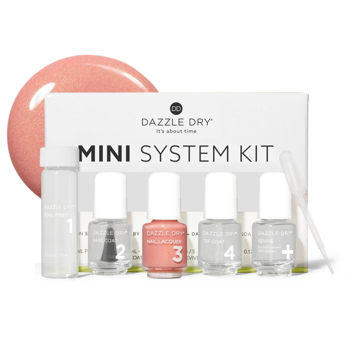 Dazzle Dry Mini Nail Kit – Sunset Glow 4-Step System