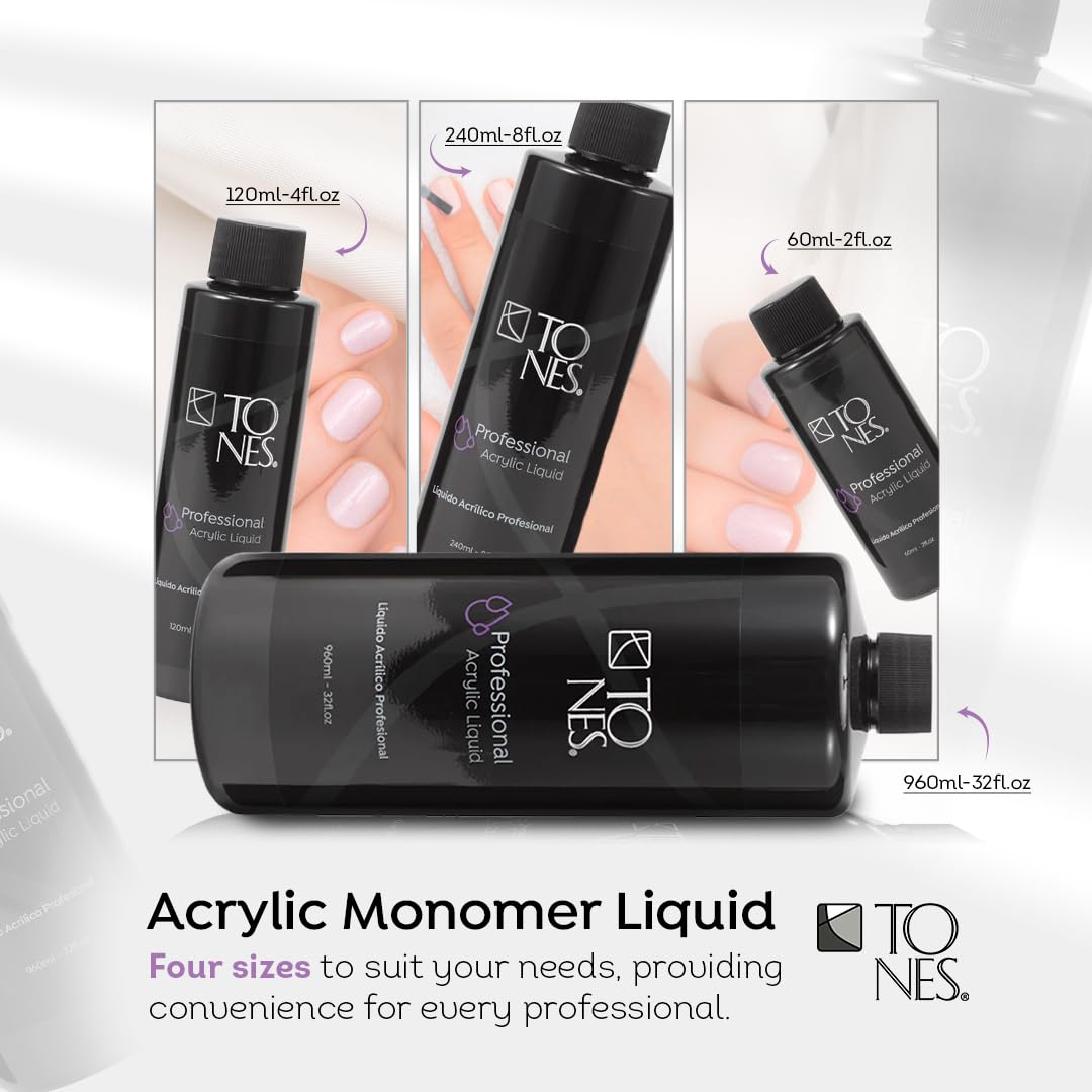 Tones EMA Acrylic Nail Monomer - MMA-Free, Non-Yellowing Formula