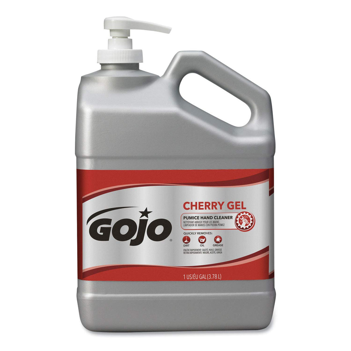 Gojo 235802EA Cherry Gel Pumice Heavy-Duty Hand Cleaner, 1 gal