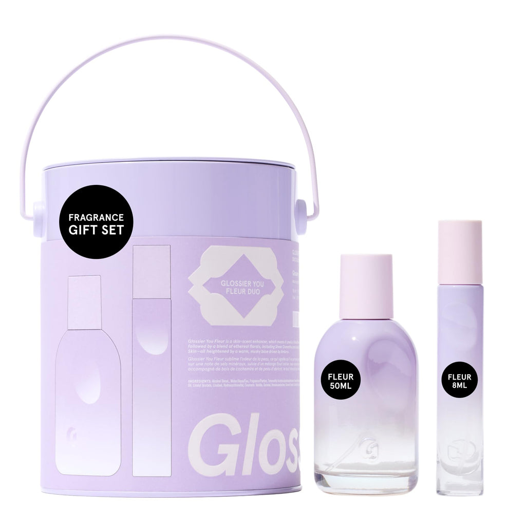 Glossier You Fleur Eau de Parfum Duo Gift Set, Fresh Floral Skin Scent