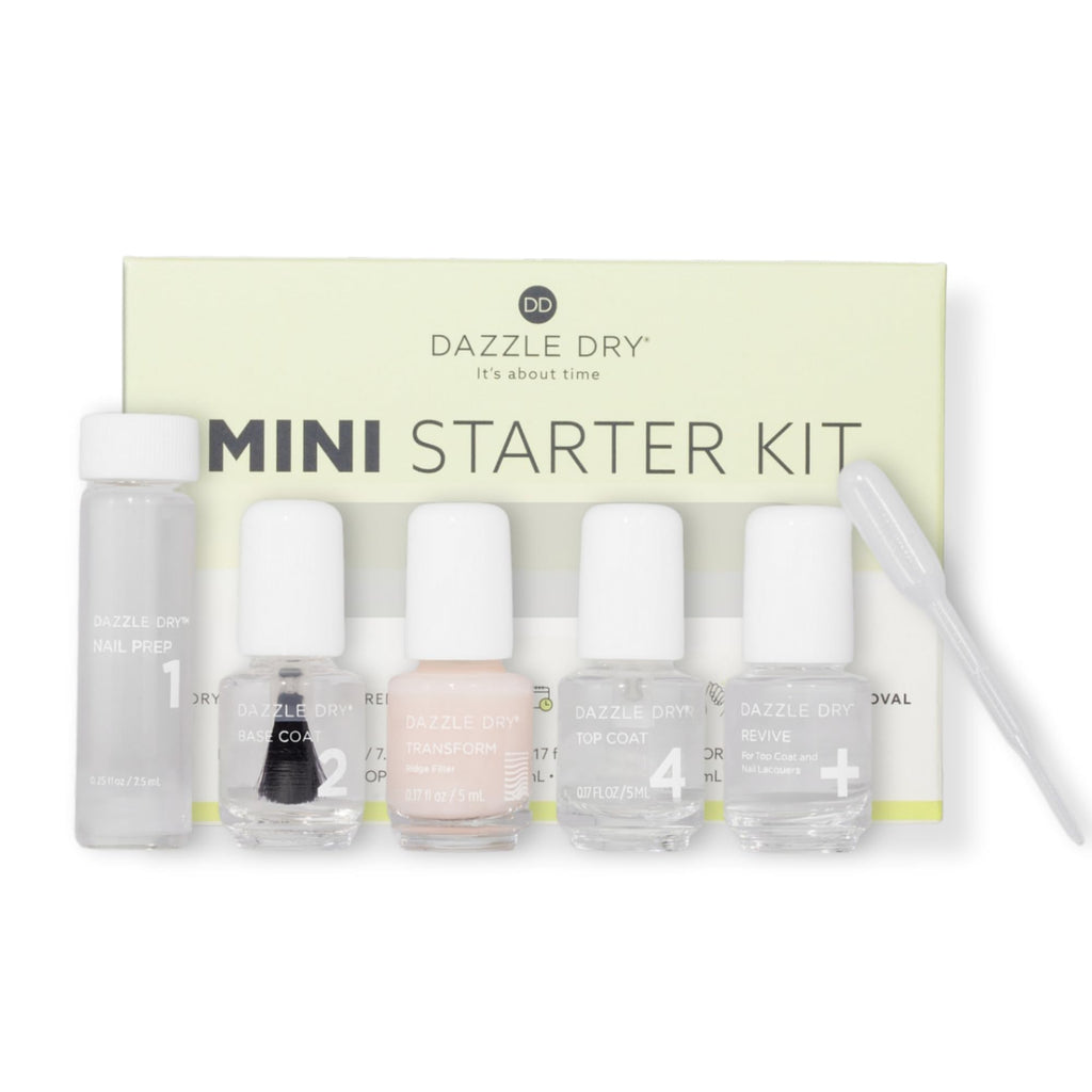 Dazzle Dry Complete Starter Mini Kit for Quick-Dry Manicures