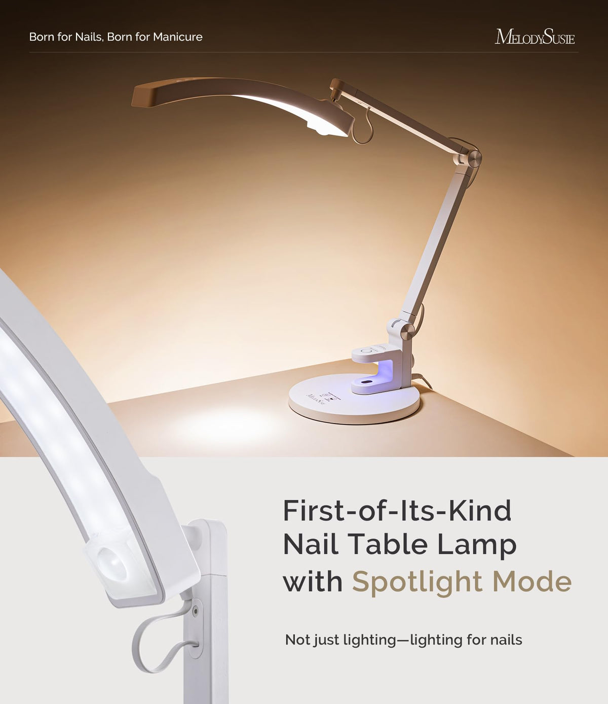 MelodySusie Multi-Functional Manicure Table Lamp S-Pro29G