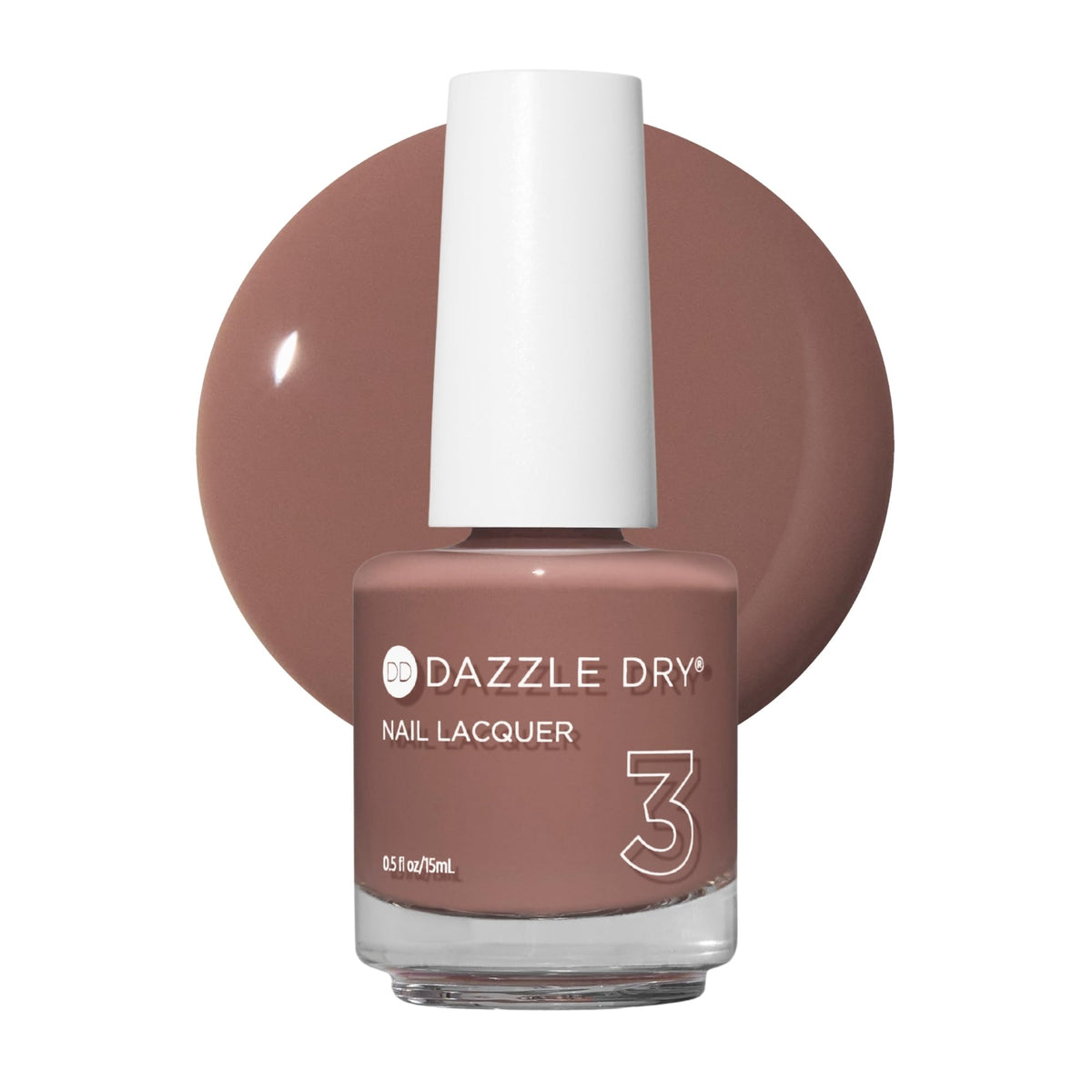 Dazzle Dry Nail Lacquer Step 3, Your Nails But Better, Toffee Beige, 0.5 fl oz