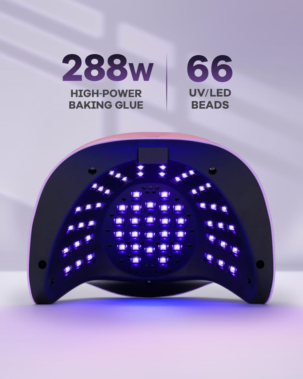 Professional 288W UV LED Nail Lamp for Gel Nails with Auto Sensor