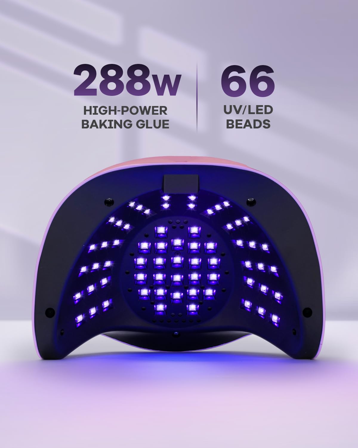Professional 288W UV LED Nail Lamp for Gel Nails with Auto Sensor
