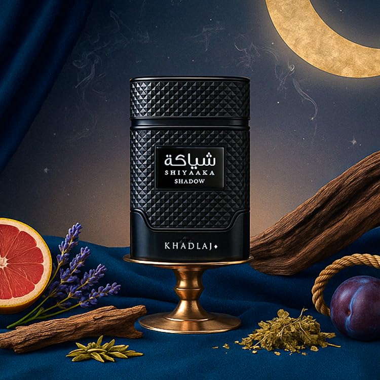 Khadlaj Shiyaaka Shadow Eau de Parfum – Spicy Woody Fruity Unisex Fragrance