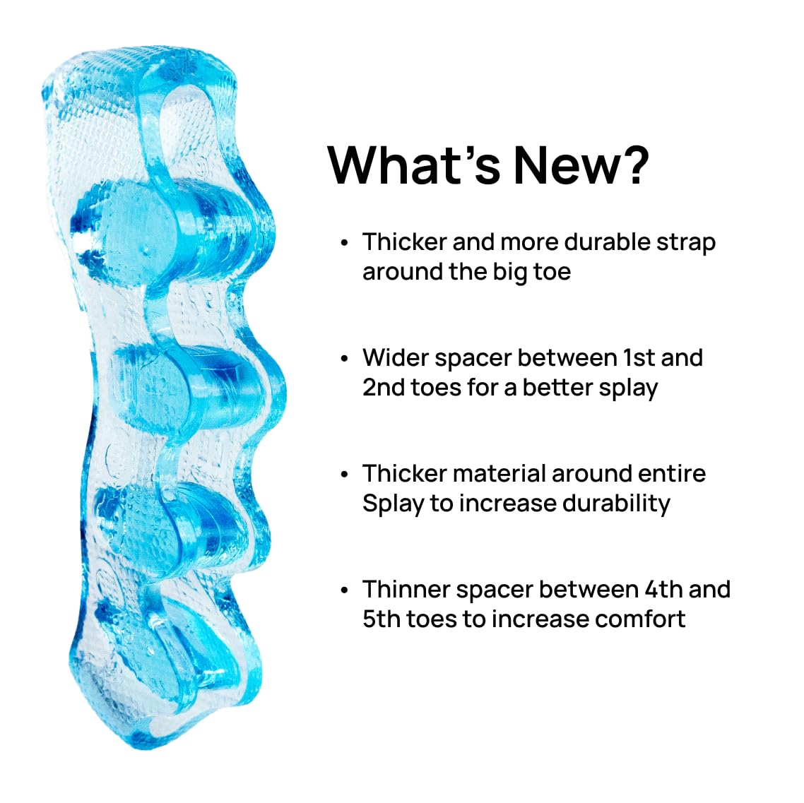 NABOSO Splay 2.0 Gel Toe Separators for Women and Men