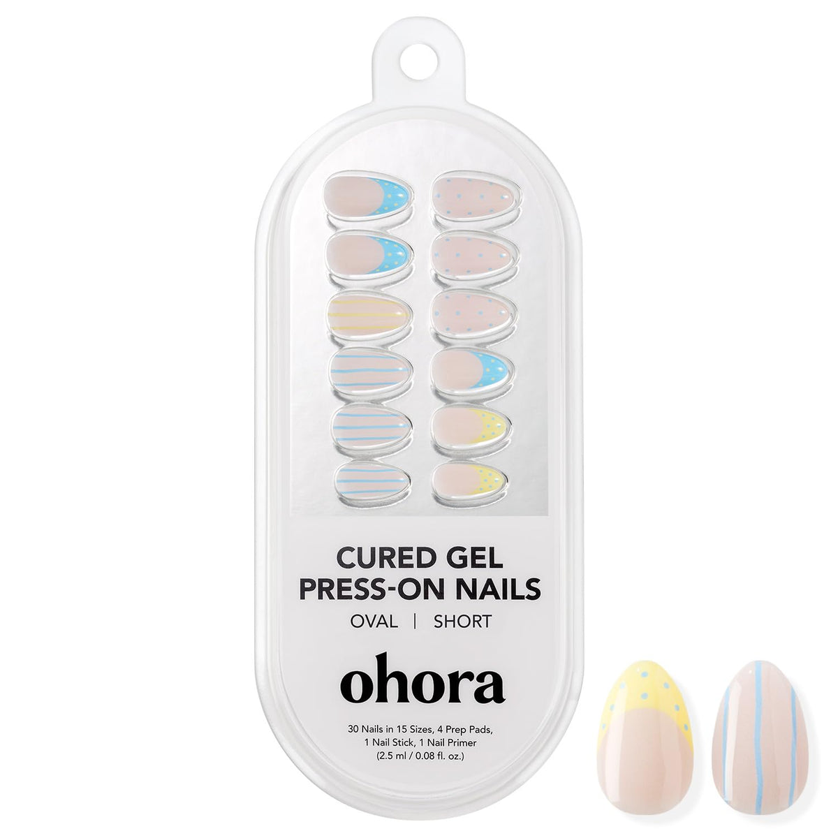 ohora Real Gel Press-On Nails – No UV Lamp, No Glue