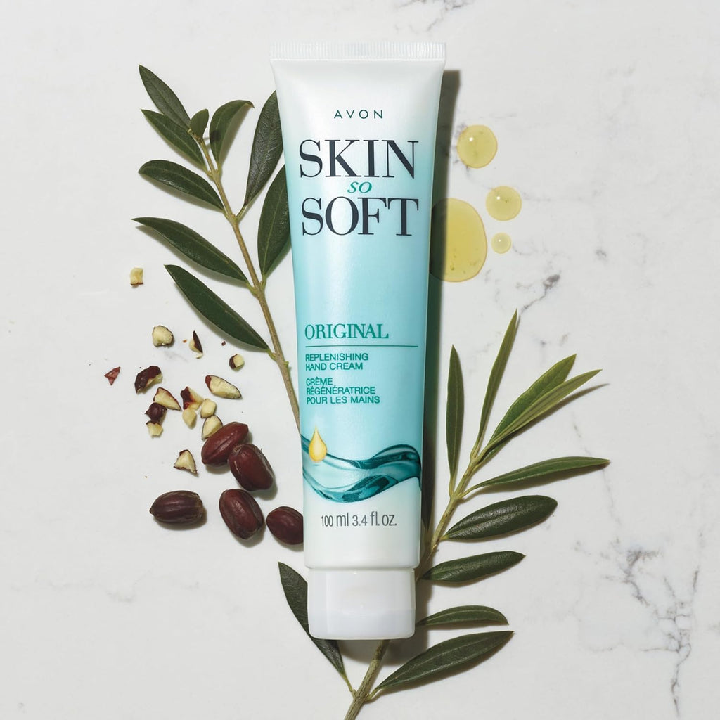 Avon Skin So Soft Original Replenishing Hand Cream, 17 Fl Oz