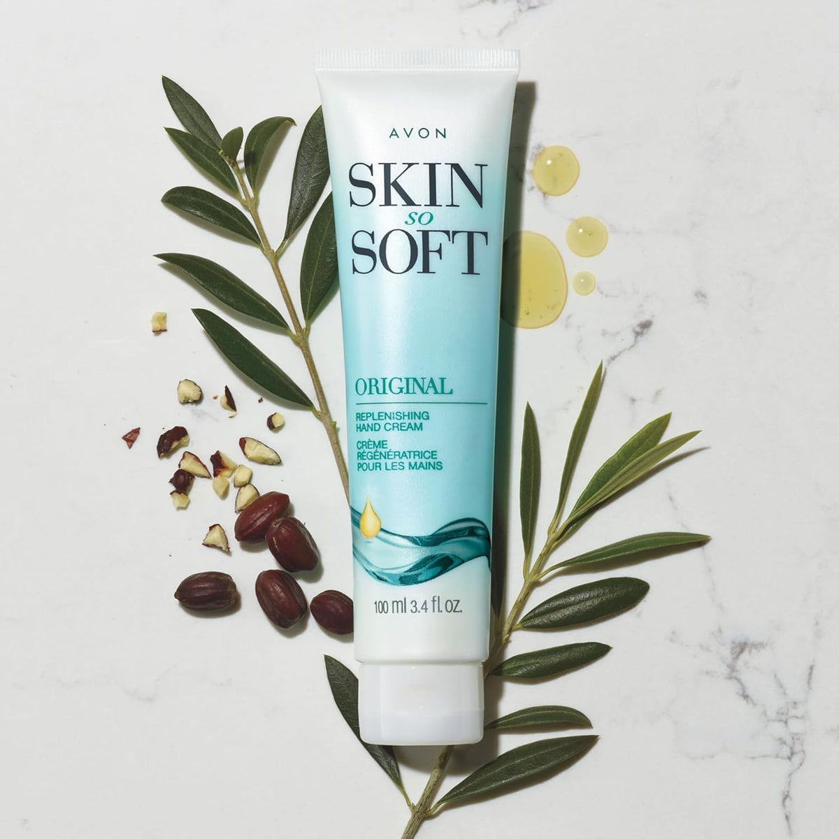 Avon Skin So Soft Original Replenishing Hand Cream, 17 Fl Oz
