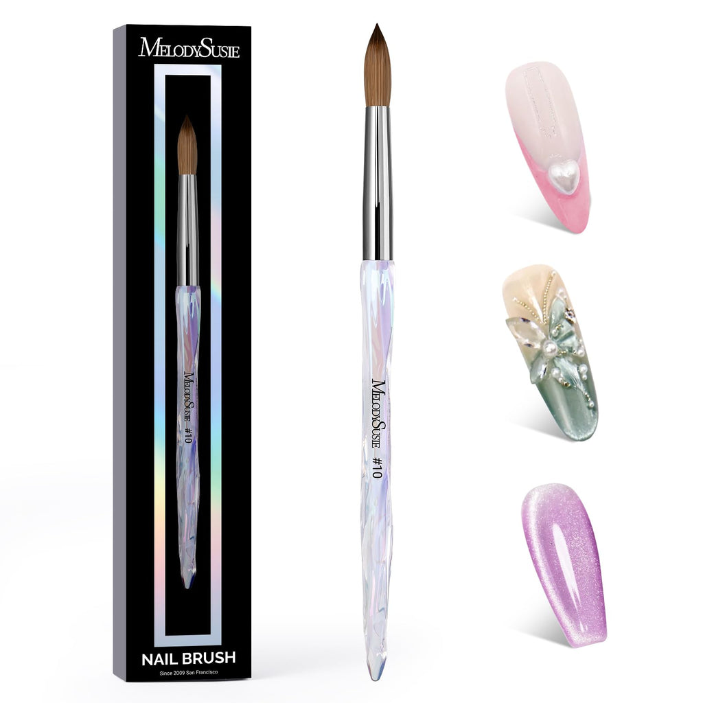 MelodySusie Acrylic Nail Brush for Nail Extension and 3D Nail Art
