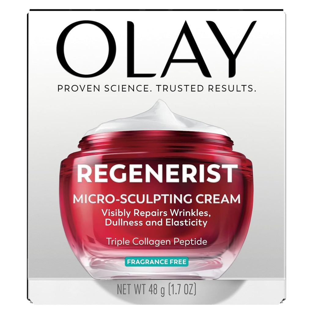 Olay Regenerist Micro-Sculpting Face Cream, Fragrance-Free, 1.7 oz
