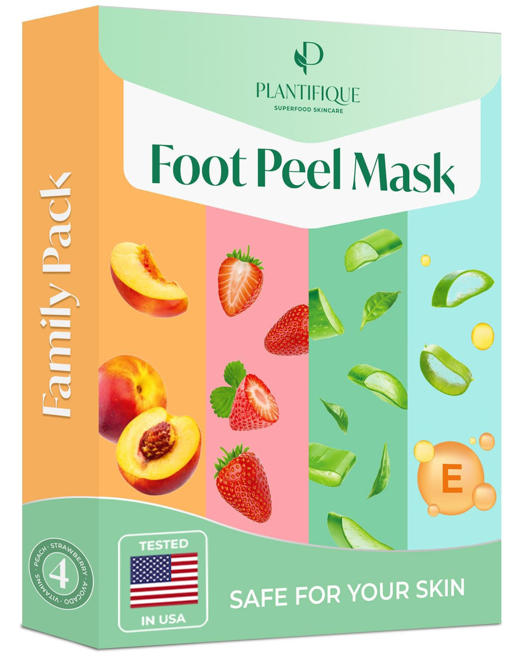 PLANTIFIQUE Foot Peeling Mask, Dermatologically Tested