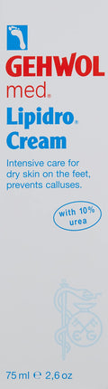 Gehwol Med Lipidro Cream for Dry to Very Dry Feet, 2.6 fl oz