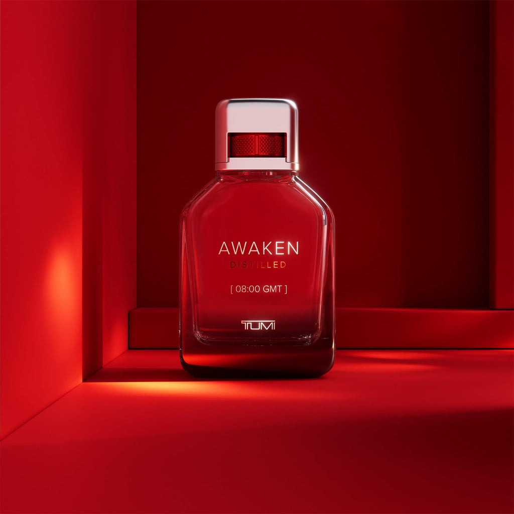 TUMI Awaken Distilled Extrait de Parfum for Men, Woody Cologne, 3.4 oz