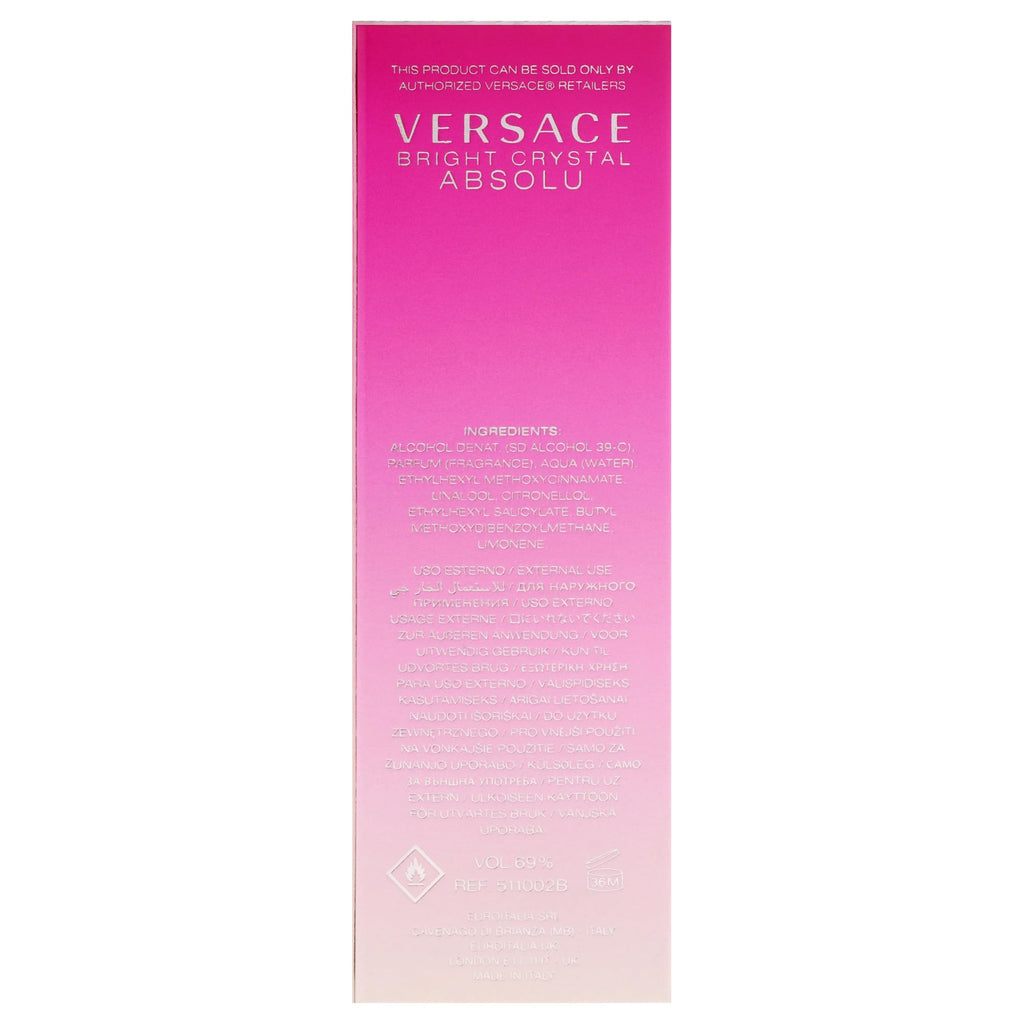 Versace Bright Crystal Absolu Eau de Parfum Travel Spray 0.34 oz