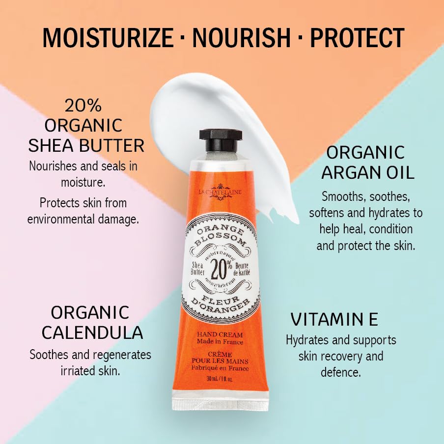 La Chatelaine Hand Cream Trio Tin with Organic Shea Butter