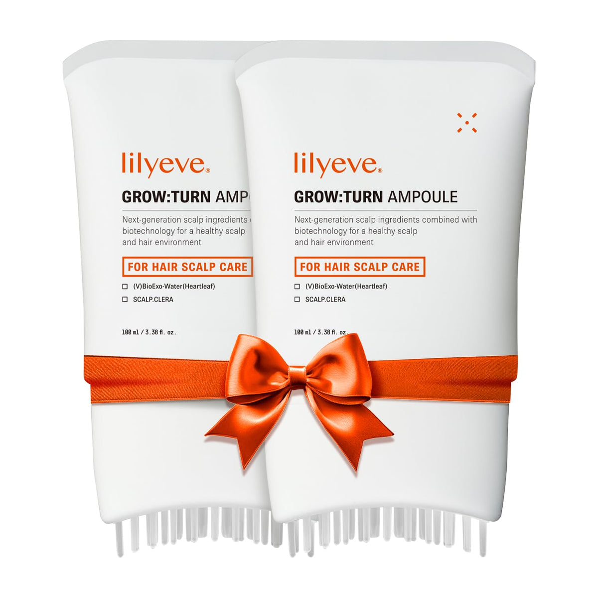 lilyeve GROWTURN Exosome Hair Growth Serum with Built-In Scalp Brush, 3.38 fl oz