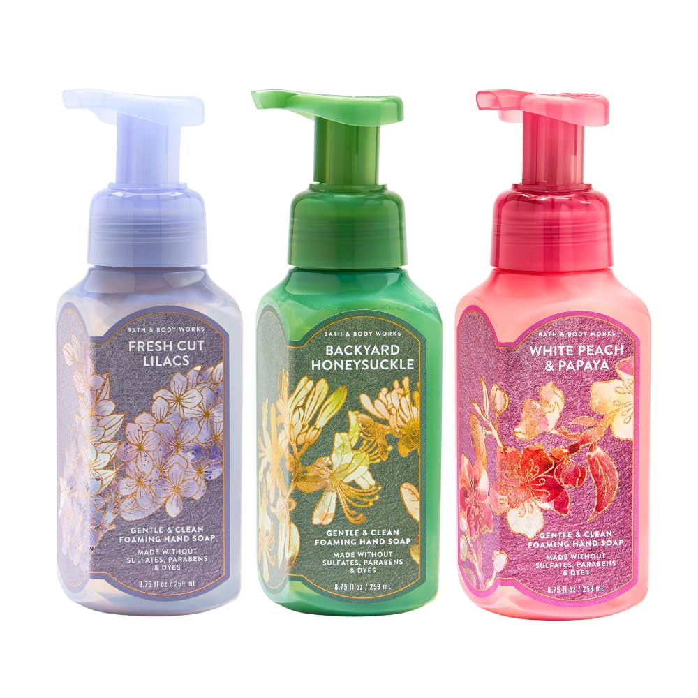 Bath & Body Works Gentle & Clean Foaming Hand Soap 3-Piece Set