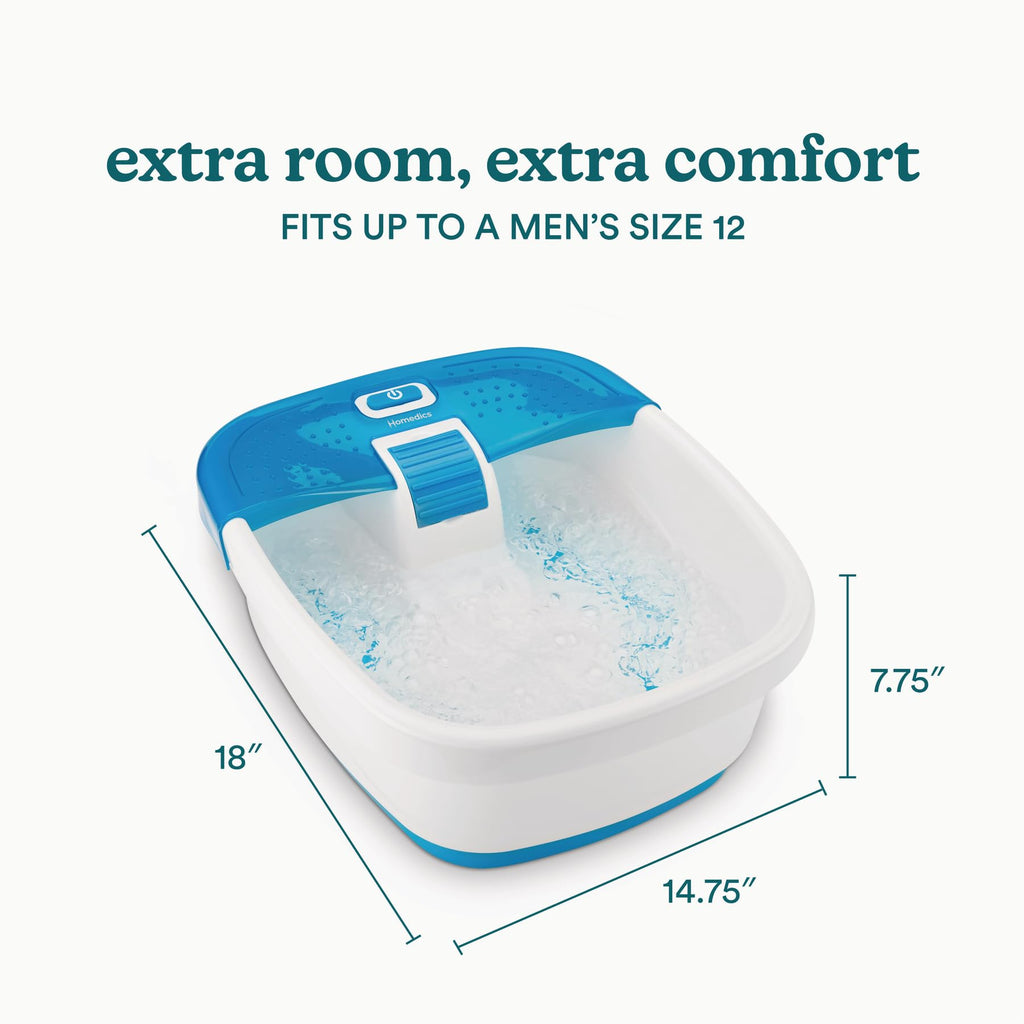 HoMedics Bubble Bliss Deluxe Foot Spa with Heat Maintenance and Bubble Massage
