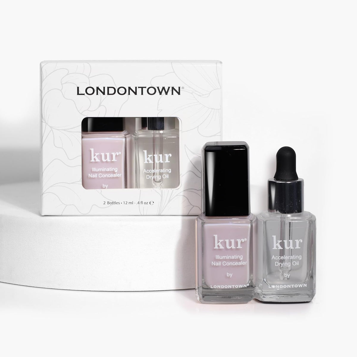LONDONTOWN kur 2-Piece Nail Concealer and Drying Oil Set