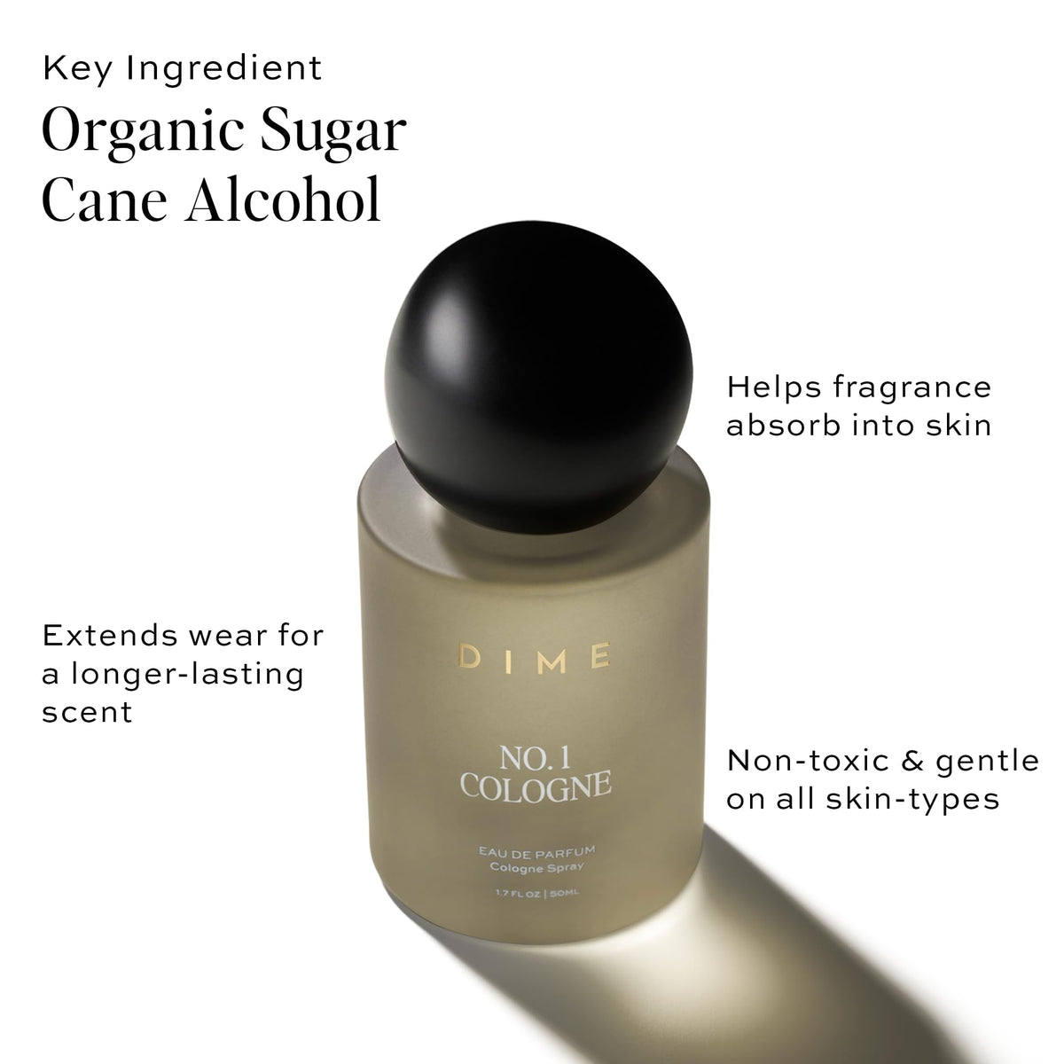 DIME No. 1 Men's Cologne Spray with Grapefruit, Dark Rum and Amber Woods