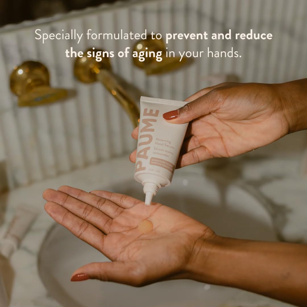PAUME Renewing Hand Serum for Dry Hands with Hyaluronic Acid, 2 oz