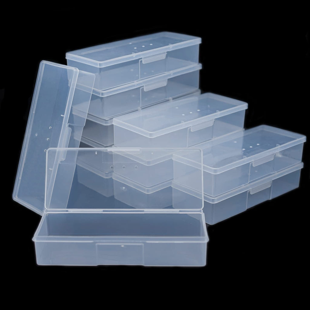 Lokyango Clear Plastic Nail Tool Storage Box