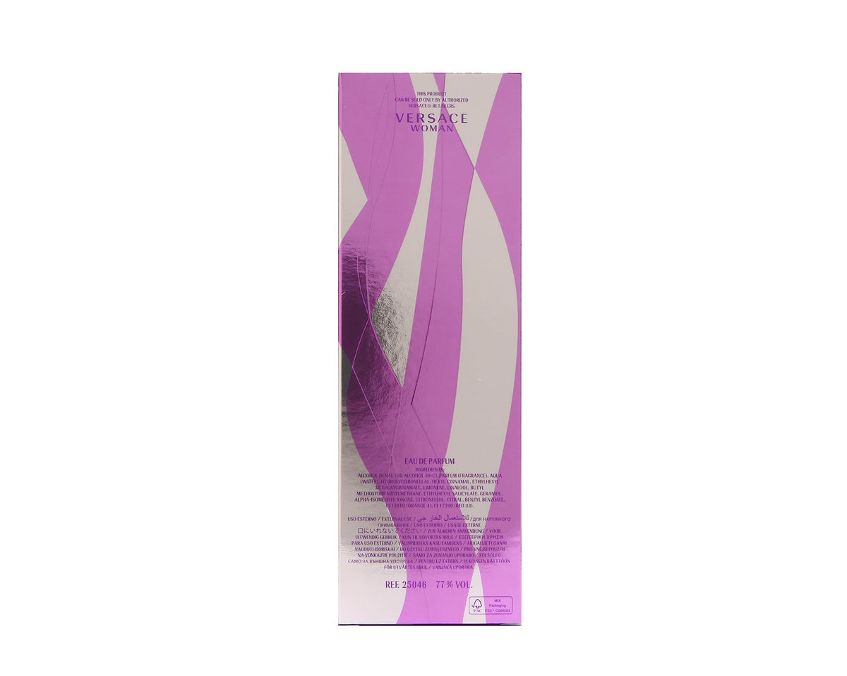 Versace Woman Eau de Parfum Spray for Women, 3.4 Fl Oz