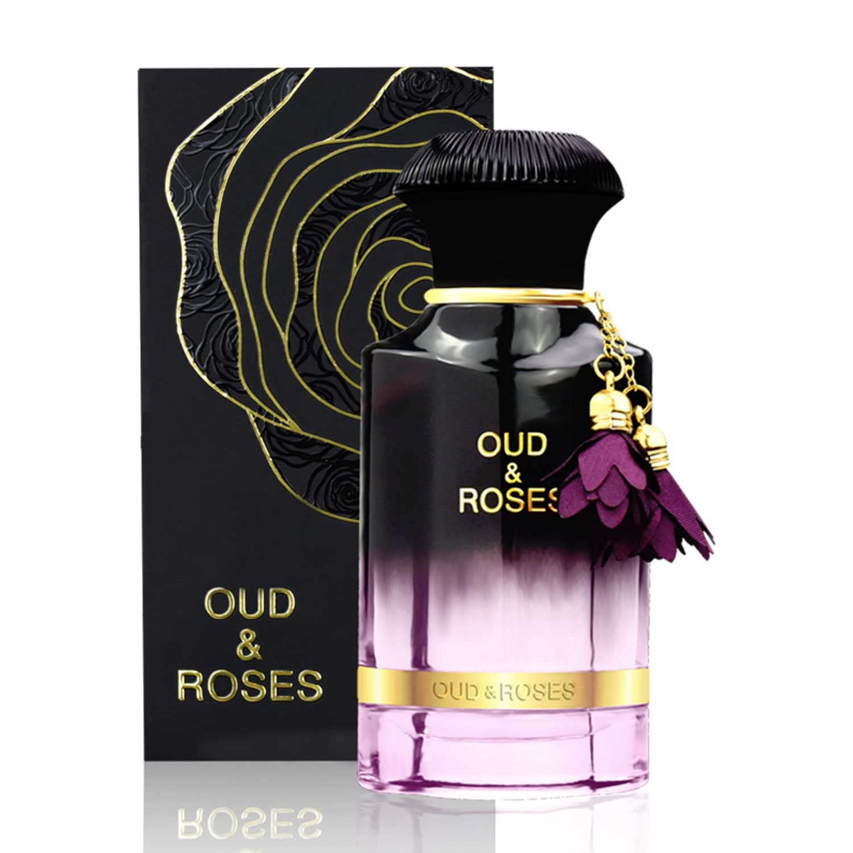 AHMED Oud & Roses 60mL Unisex Oriental Perfume with Oudh and Rose Accords