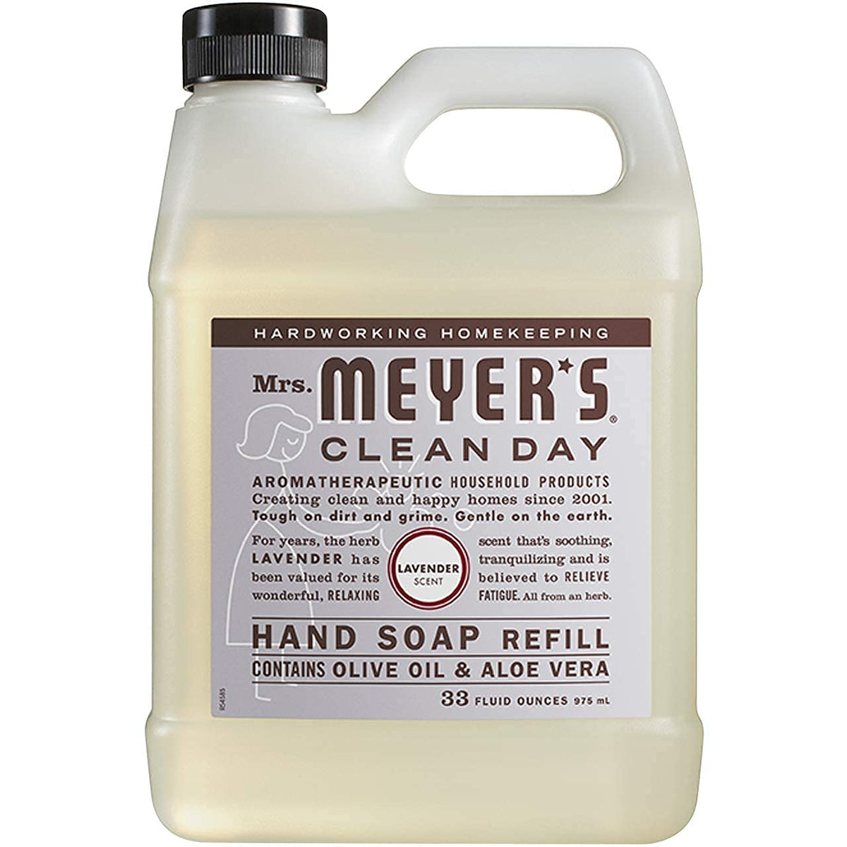 Mrs. Meyer’s Clean Day Liquid Hand Soap Refill, Lavender, 33 fl oz, Pack of 6