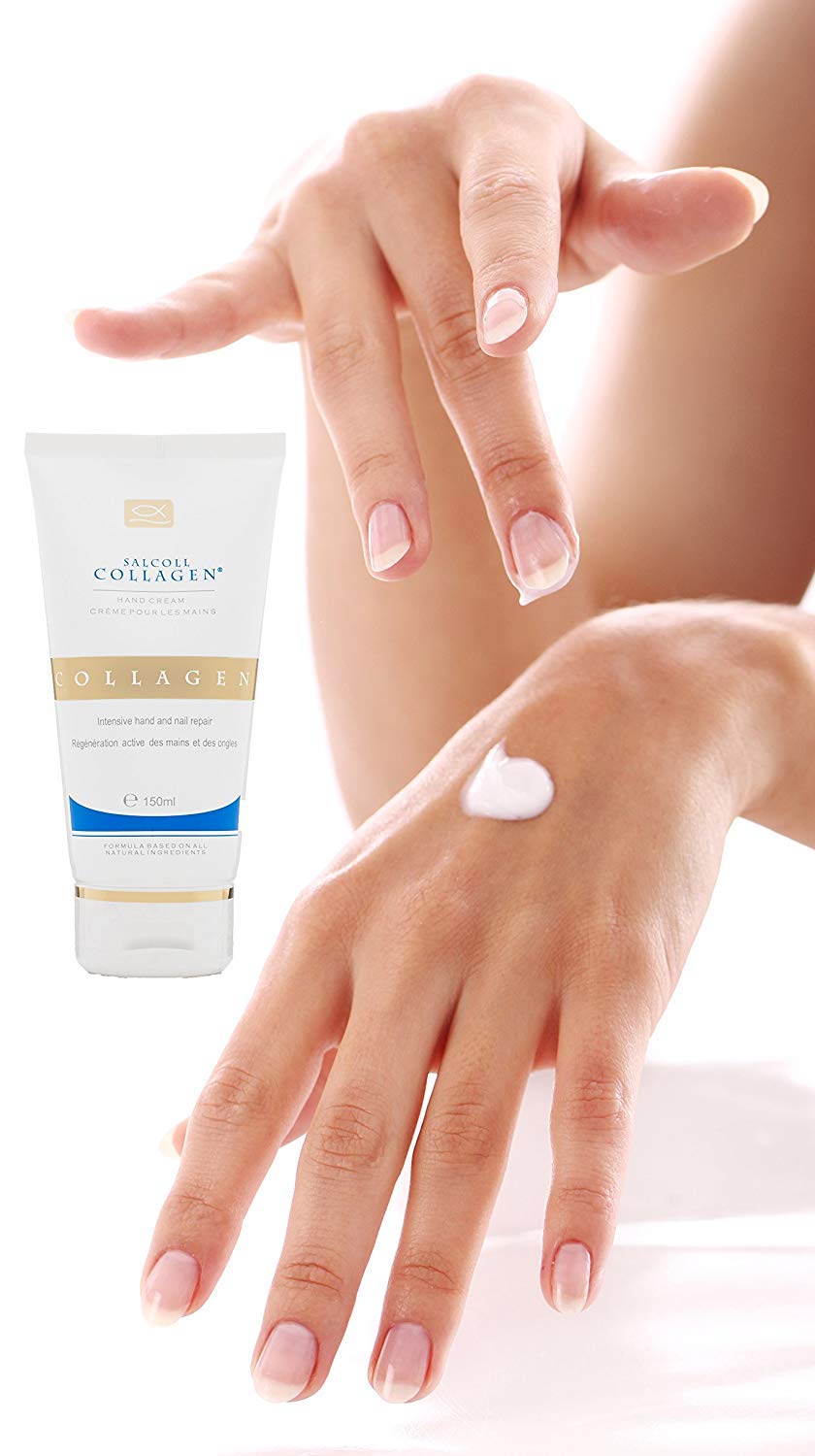 Salcoll Pure Bioactive Marine Collagen Anti-Aging Hand Cream, 150 ml
