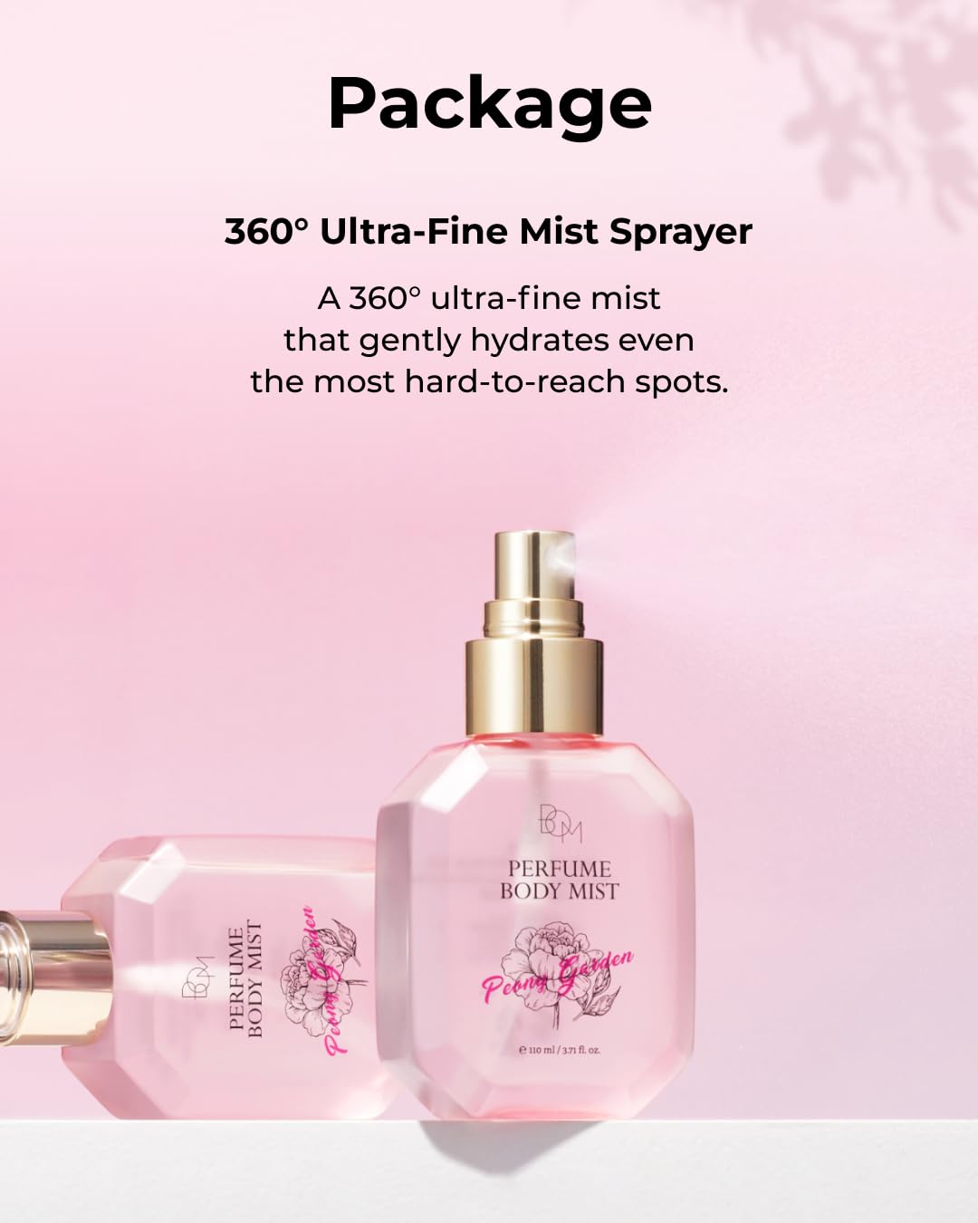 BOM Hydrating Body Mist with Hyaluronic Acid, Niacinamide & Vitamin C