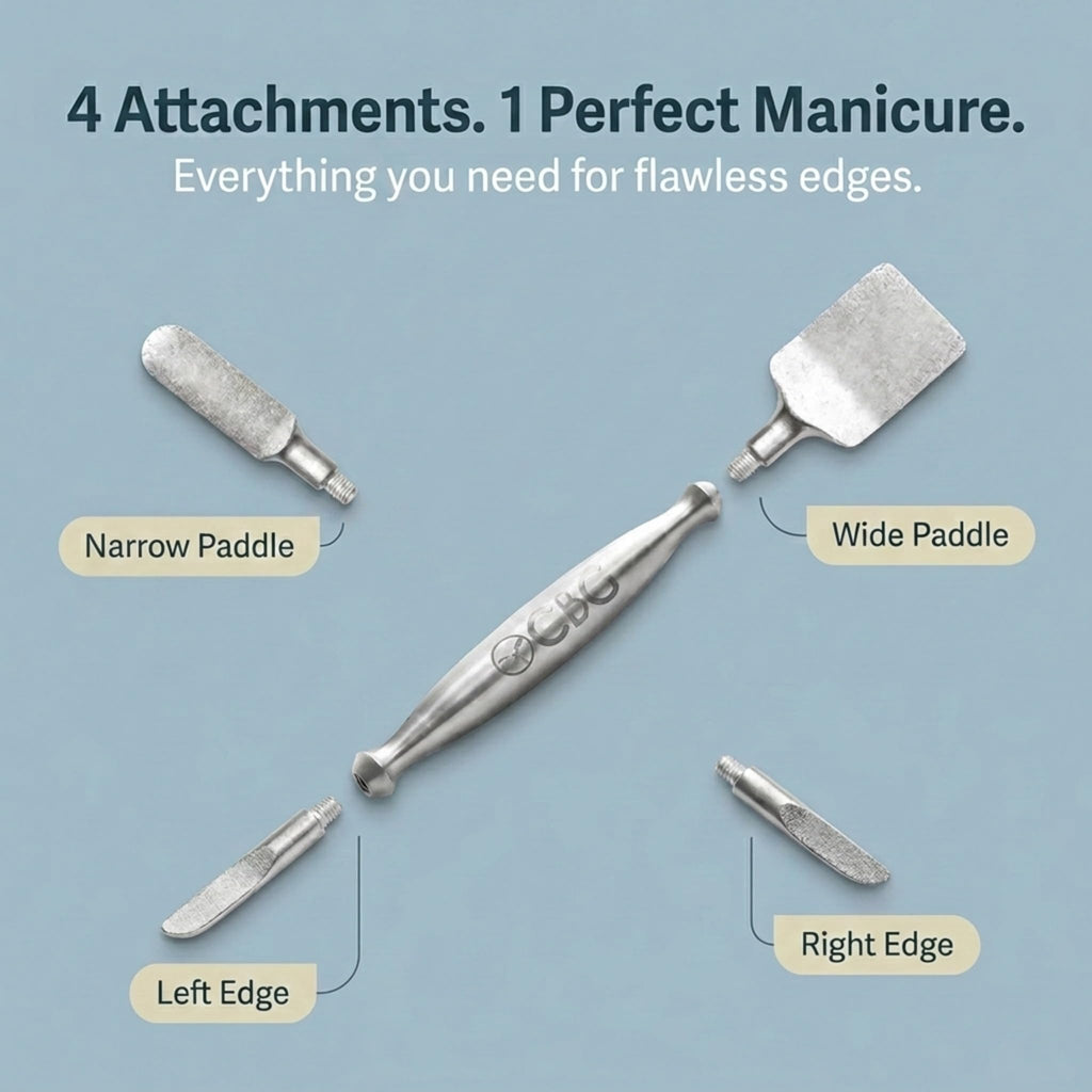 Cuticle-B-Gone Nail Care & Cuticle Remover Tool with 4 Attachments