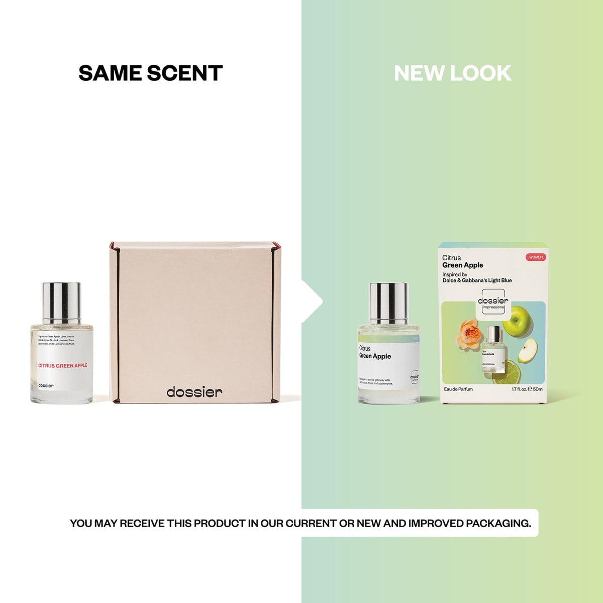 Dossier Citrus Green Apple Eau de Parfum for Women