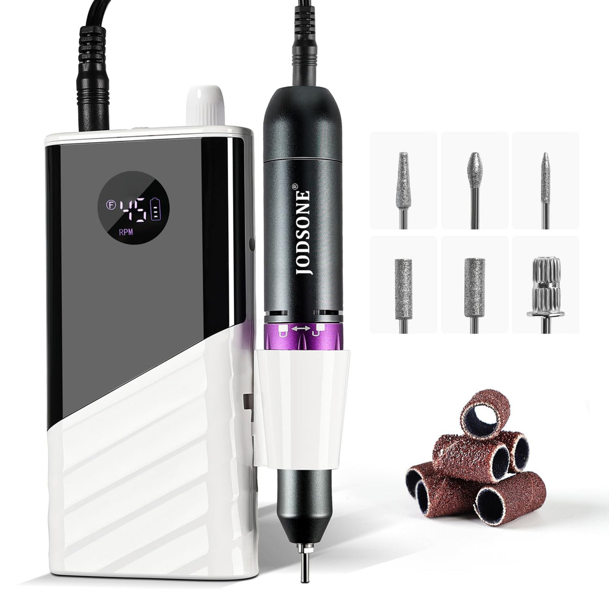 JODSONE Professional Rechargeable Nail Drill 45000 RPM