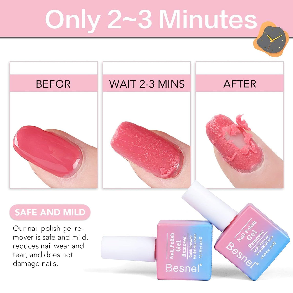 0.5 Fl Oz Gel Nail Polish Remover