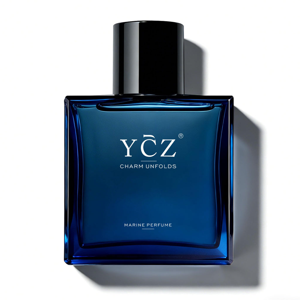 Ycz Midnight Marine Eau de Parfum for Men, 3.4 Fl Oz Fresh Marine Woody Cologne