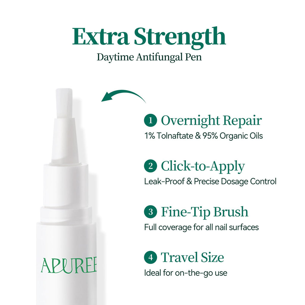 Apuree Antifungal Nail Pen with 1% Tolnaftate and Tea Tree Oil