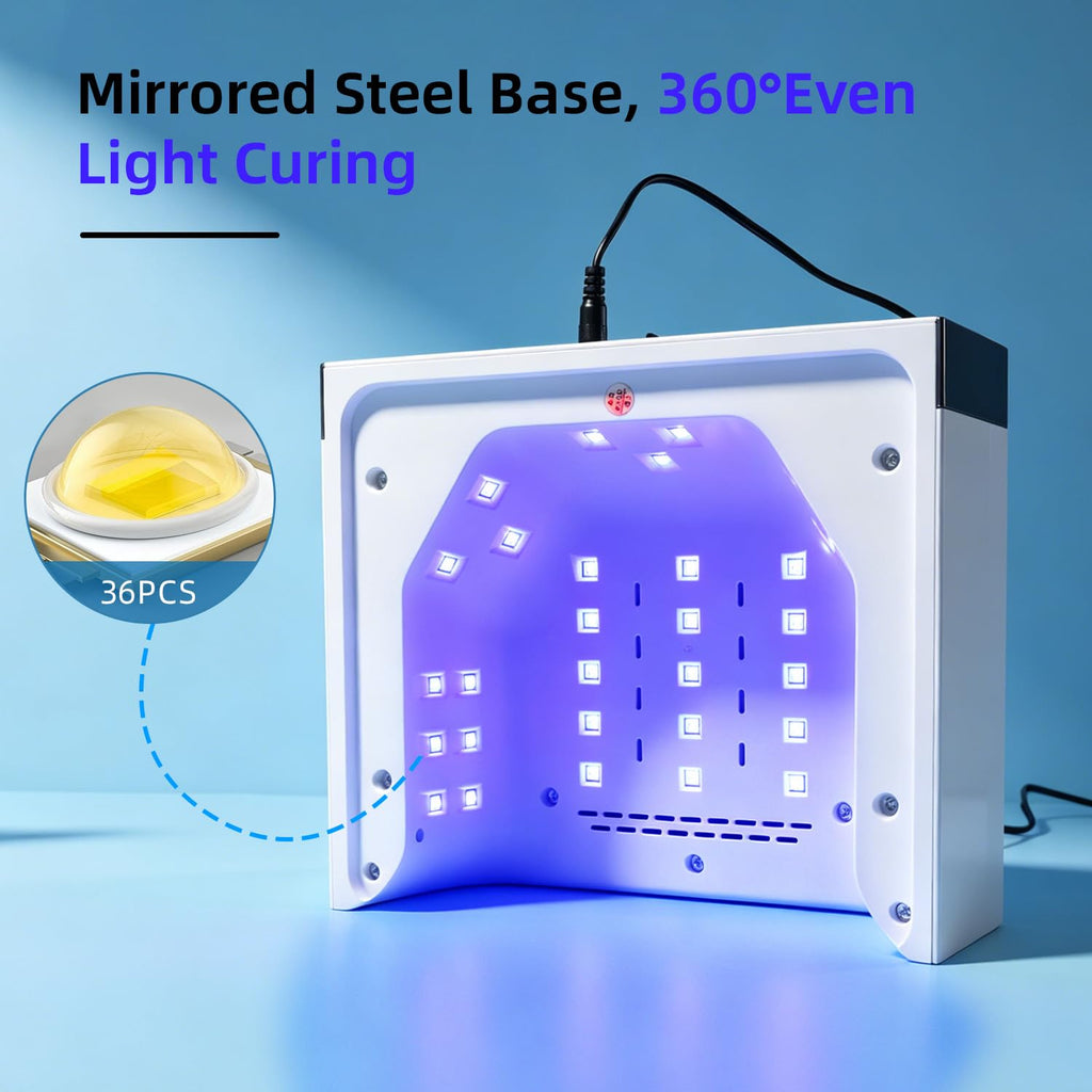 JODSONE UV LED Gel Nail Curing Lamp with Arm Rest